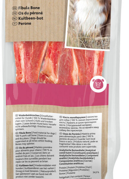 Os de Porc Vacum Trixie pentru Câini Mici - 3 buc, 17 cm