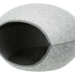 Cos Luna Soft Trixie cu Fermoar, 58x39x51 cm, Gri, Pernă Plush