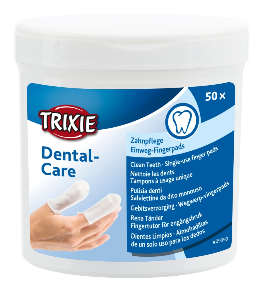 Șervețele Degetar Trixie pentru Igiena Dentară la Câini și Pisici Șervețele Degetar Trixie pentru Igiena Dentară la Câini și Pisici