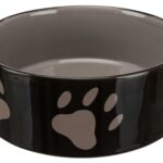 Castron Ceramic pentru Câini cu Labute, 0.8L, Maro/Taupe - Trixie