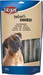 Recompense Trixie pentru câini, piele de somon uscat, 150 g