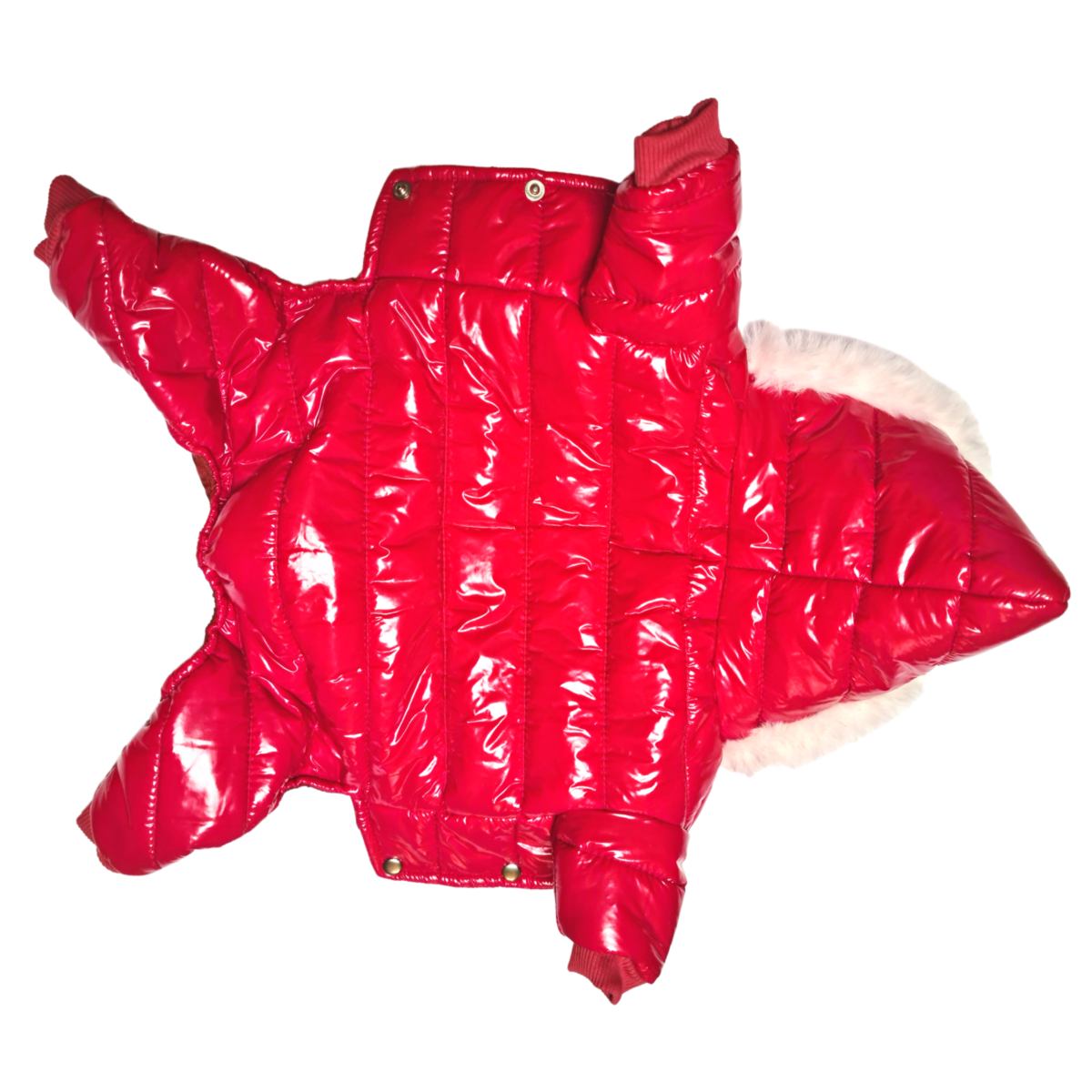 Salopeta de Iarna rosie pentru Caini - SuperCozy by PetOne Couture - imagine 8