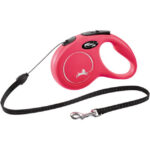 Lesa retractabilă Flexi Classic S, 5m, 12kg, roșie – pentru câini