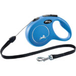Lesa retractabilă Flexi Classic Albastru 8m pentru câini până la 12 kg