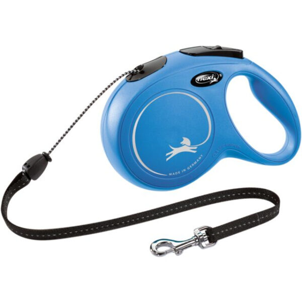 Lesa retractabilă Flexi Classic Albastră, 8m