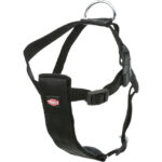 Ham și Centură Auto Trixie pentru Câini XS, 20-50 cm, Negru