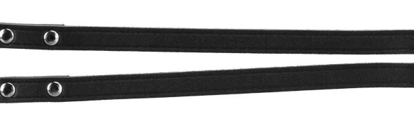 Lesă Dublă din Piele Trixie XS-S 30 cm Negru, Rezistentă și Durable