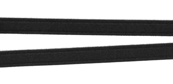 Lesă din Piele Dublă Trixie S-M, 30 cm, 13 mm, Neagră
