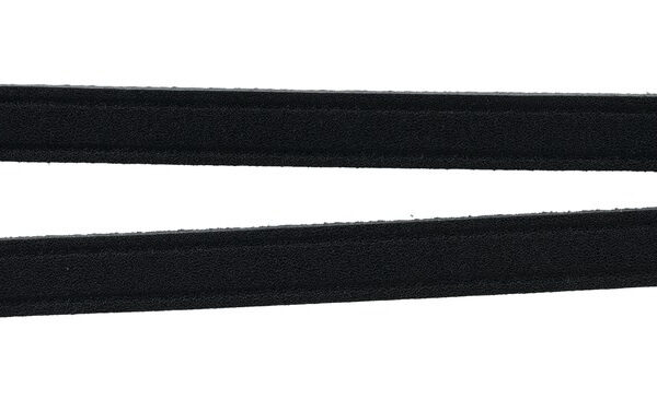 Lesă din Piele Trixie, Dublă, M-L, 35 cm, Neagră, Durabilă