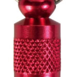 Adresier Metal Trixie pentru Zgarda, Albastru/Rosu, 1 cm