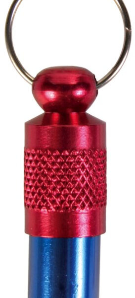 Adresier Metal Trixie pentru Zgarda, Albastru/Rosu, 1 cm