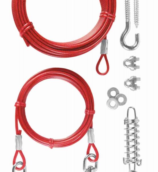 Cablu Trixie cu Arc și Scripete, 15 m, 45 kg