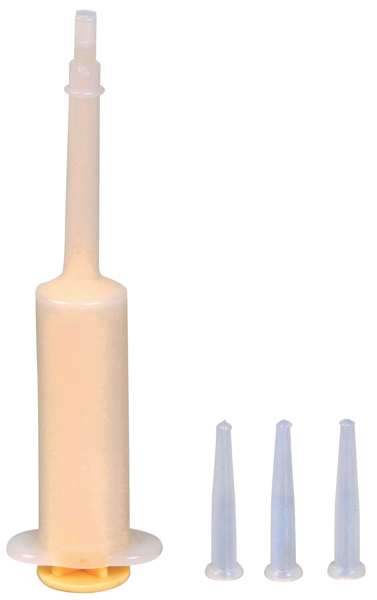 Seringa Trixie pentru hranire cu 3 tetine din silicon, 10 ml Seringa Trixie pentru hranire cu 3 tetine din silicon, 10 ml