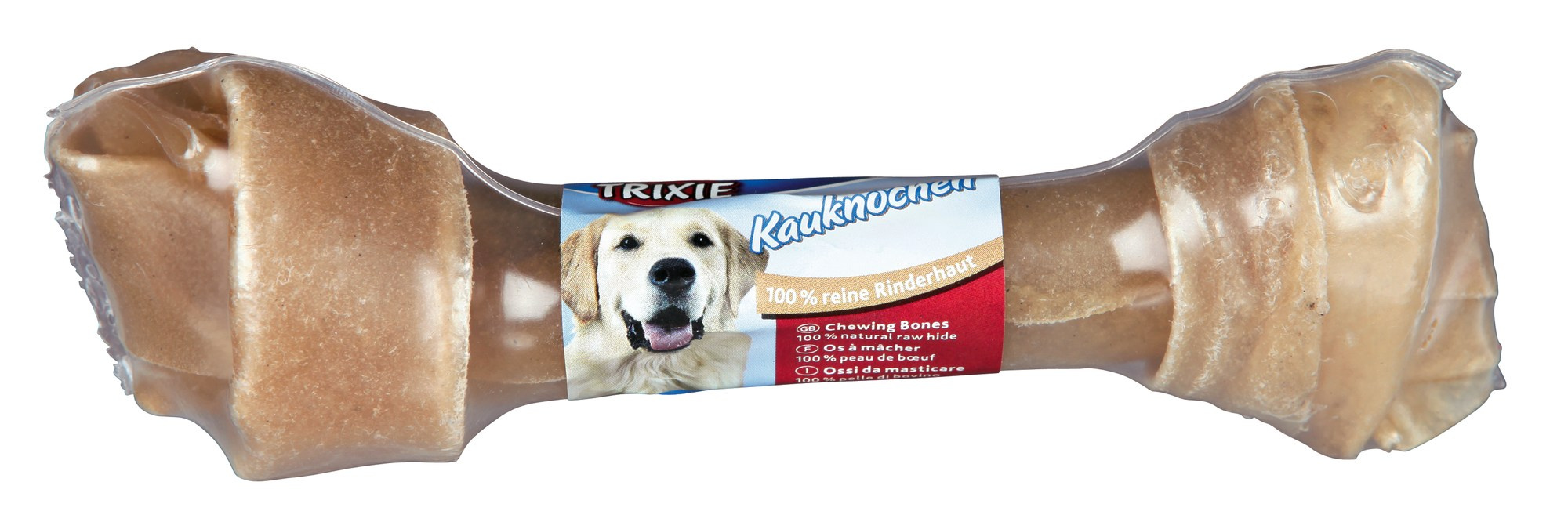 Os Innodat Trixie din Piele Brută pentru Câini, 16 cm - 65 g Os Innodat Trixie din Piele Brută pentru Câini, 16 cm - 65 g