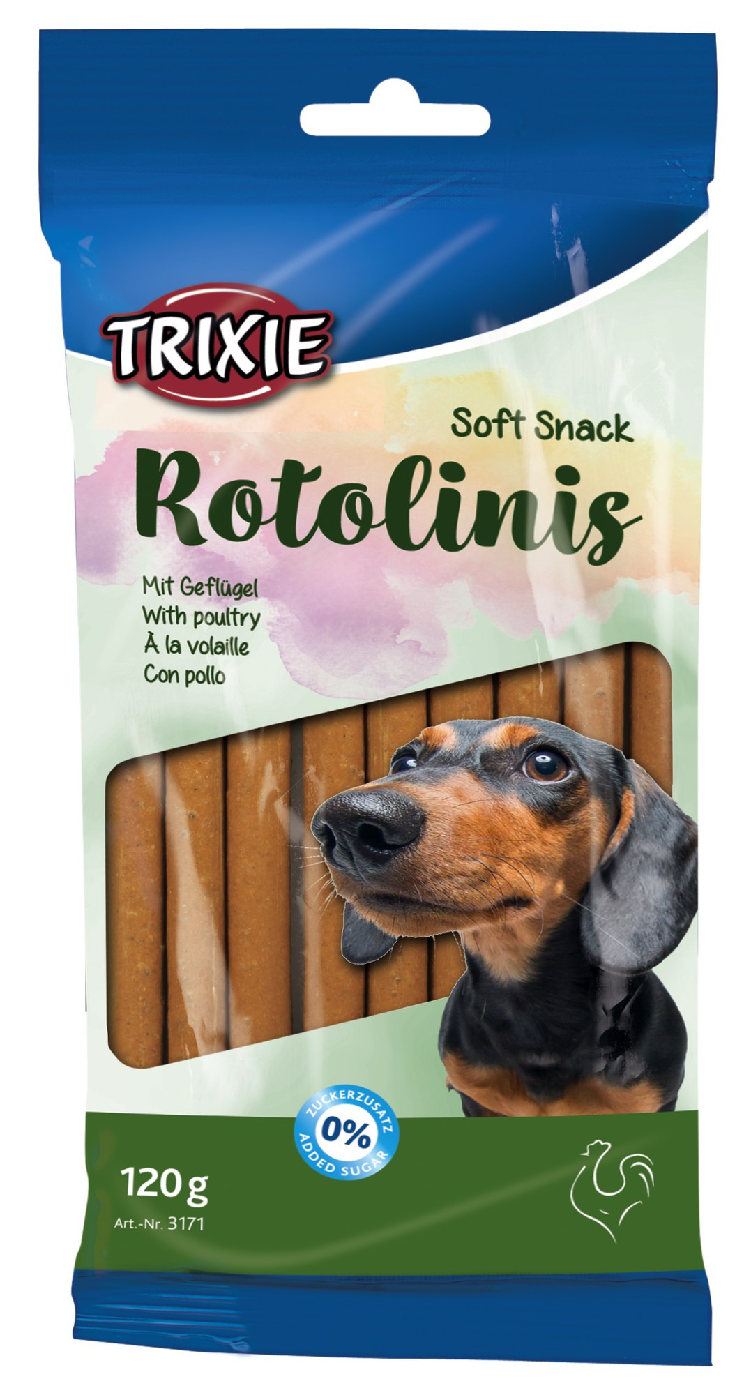 Recompense Trixie pentru Câini Soft Rotolinis cu Pui, 12 buc Recompense Trixie pentru Câini Soft Rotolinis cu Pui, 12 buc