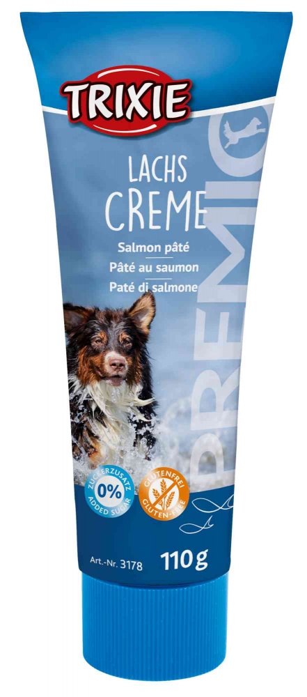 Pate Trixie cu Somon pentru Câini, 110 g - Fără Gluten Pate Trixie cu Somon pentru Câini, 110 g - Fără Gluten