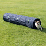 Tunel Mini Agility Trixie pentru Câini Mici, Albastru, 40 cm/2 m