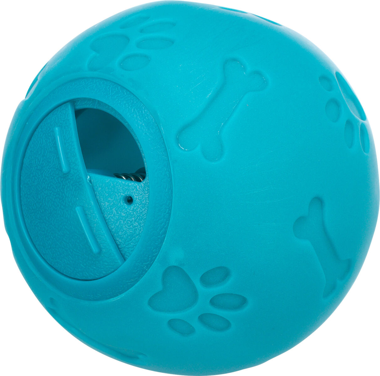 Minge pentru câini Trixie, 11 cm, albastru petrol, cu recompense Minge pentru câini Trixie, 11 cm, albastru petrol, cu recompense