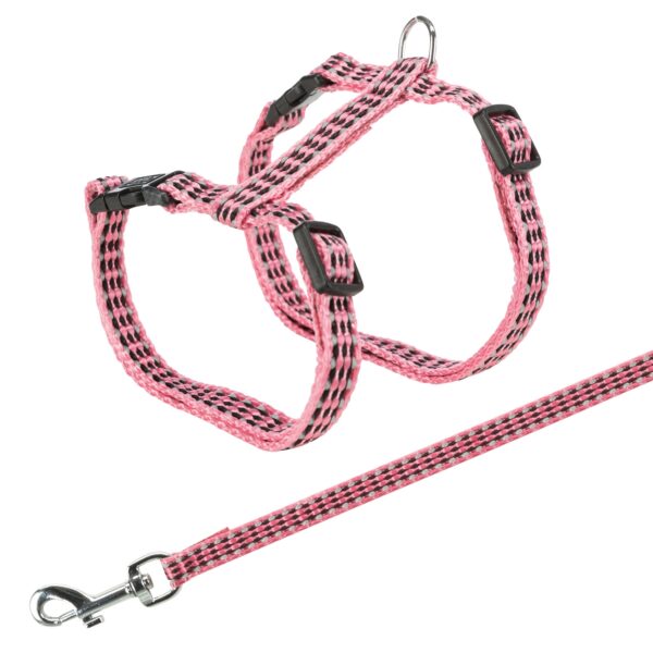Ham și Lesă Reflectorizante pentru Pisici, 22-42 cm, 1.20 m, Trixie