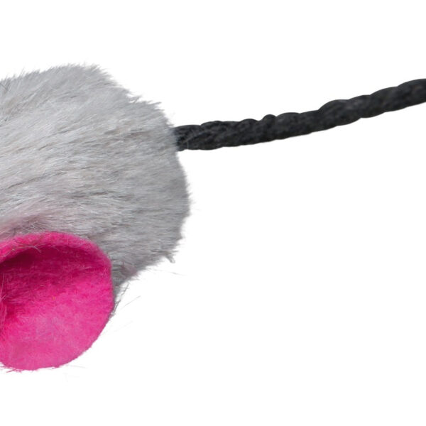 Set 6 Soareci din Plus cu Catnip pentru Pisici - Trixie, 5 cm