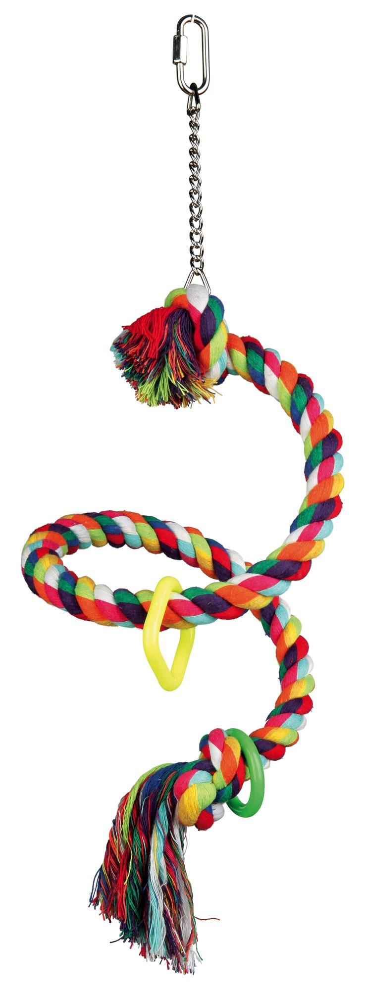 Jucărie pentru păsări Trixie, spirala cu sfoară, 50 cm, culori diverse Jucărie pentru păsări Trixie, spirala cu sfoară, 50 cm, culori diverse