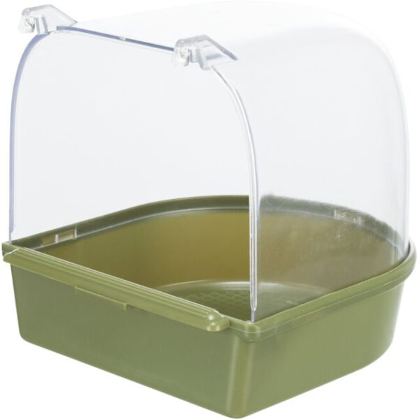 Cadă Acoperită pentru Păsări Trixie, Semicerc Plastic, 14 cm