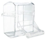Hranitor Plastic Transparent pentru Pasari cu Aterizare - Trixie 70 ml