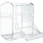Hranitor Plastic Transparent pentru Pasari cu Aterizare - Trixie 70 ml
