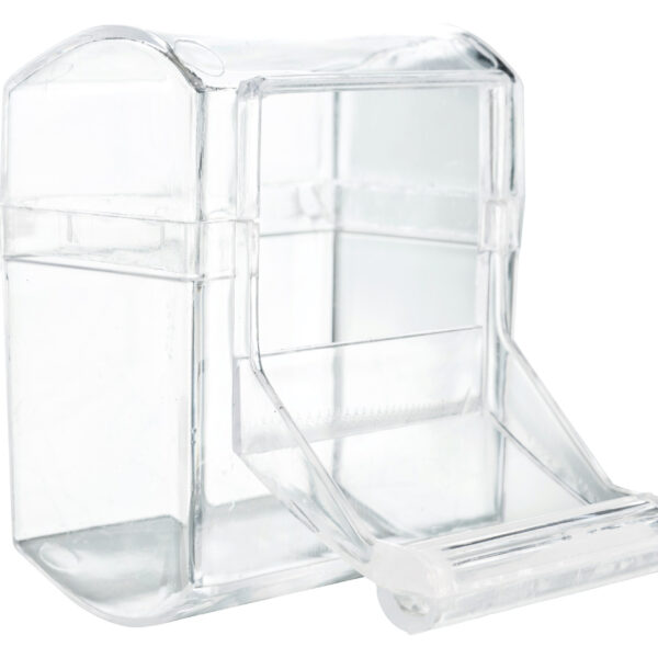 Hranitor Plastic Transparent pentru Pasari cu Aterizare - Trixie 70 ml