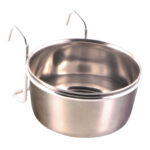 Hranitor Inox Trixie cu Suport Agățat, 300 ml, Ø 9 cm