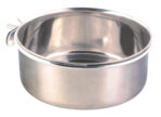 Hranitor Inox Trixie cu Suport, 900 ml, Atasare cu Surub