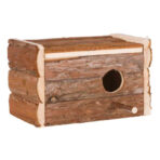 Cuib din Lemn pentru Perusi cu Capac Articulat - Trixie 21x13x12 cm