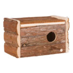 Cuib din Lemn pentru Perusi cu Capac Articulat - Trixie 21x13x12 cm