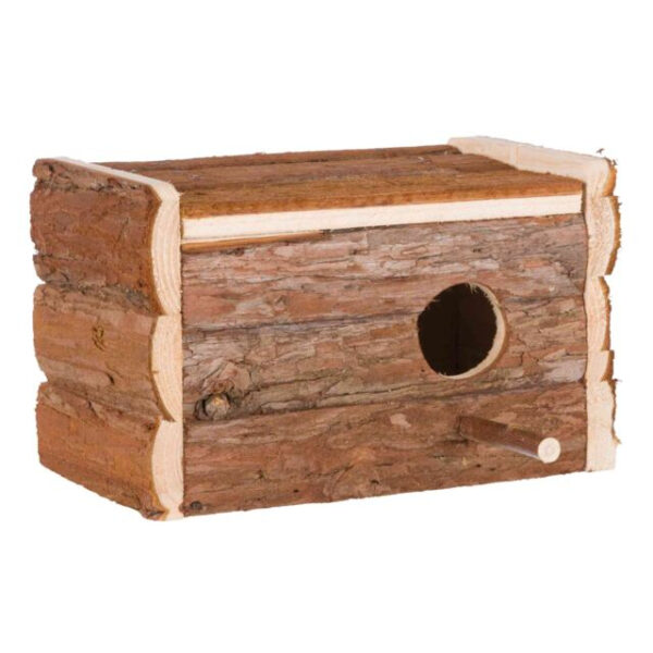 Cuib din Lemn pentru Perusi cu Capac Articulat - Trixie 21x13x12 cm
