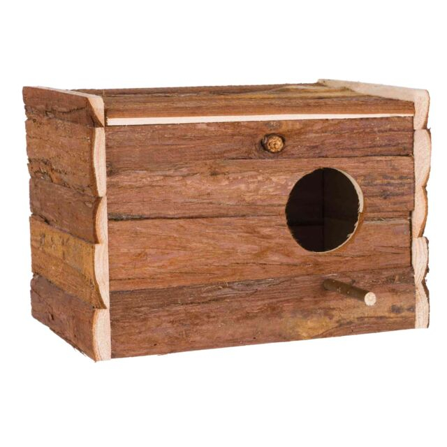 Cuib din Lemn Natural pentru Nimfe Trixie, 30x20x20 cm Cuib din Lemn Natural pentru Nimfe Trixie, 30x20x20 cm