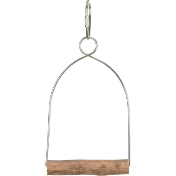 Leagăn Suspendat pentru Pasări Trixie - Jucărie din Lemn/Metal 8x15 cm