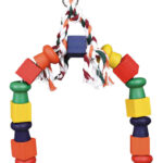 Leagăn din Lemn pentru Păsări Trixie, 20x29 cm, Accesoriu Colivie