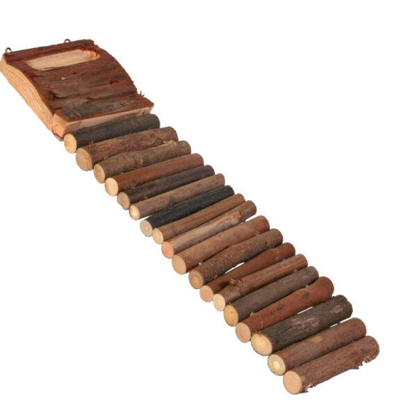 Scara cu Hranitor pentru Rozătoare Trixie din Lemn - 27x7 cm