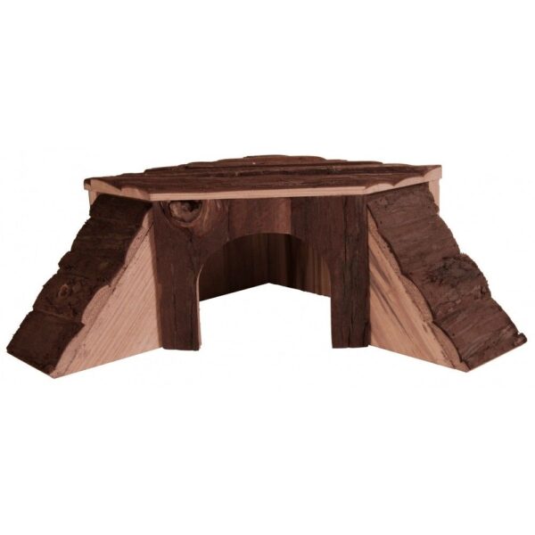 Casuta de Colt pentru Rozatoare Trixie, Lemn, 35x15x37 cm, Maro