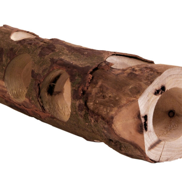 Tunel din Lemn pentru Hamsteri Trixie, 7-8 cm x 30 cm, Maro