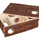 Casă Labirint Trixie pentru Rozătoare din Lemn - 35x11x25 cm, Maro