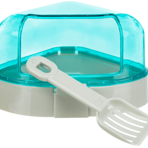 Litieră colț cu acoperiș pentru hamsteri Trixie - Plastic, 14x8x11 cm