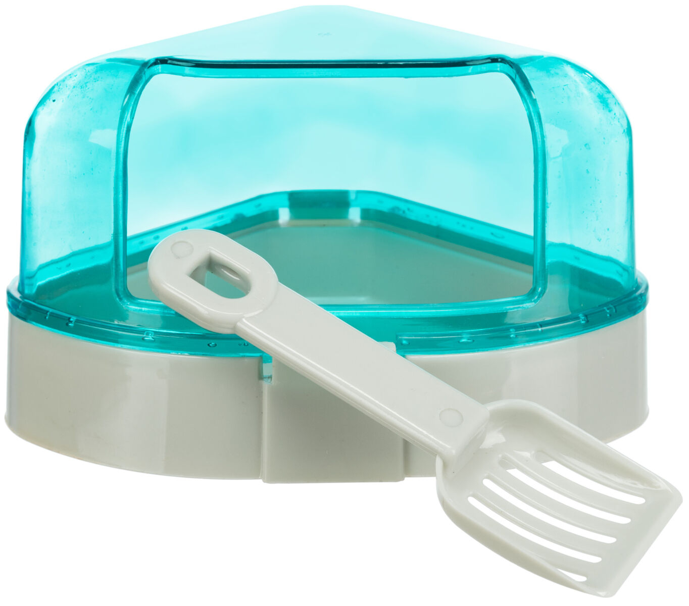 Litieră colț cu acoperiș pentru hamsteri Trixie - Plastic, 14x8x11 cm Litieră colț cu acoperiș pentru hamsteri Trixie - Plastic, 14x8x11 cm