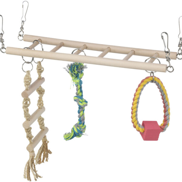 Pod Suspendat Trixie pentru Rozatoare cu Jucării din Lemn, 29x25x9 cm