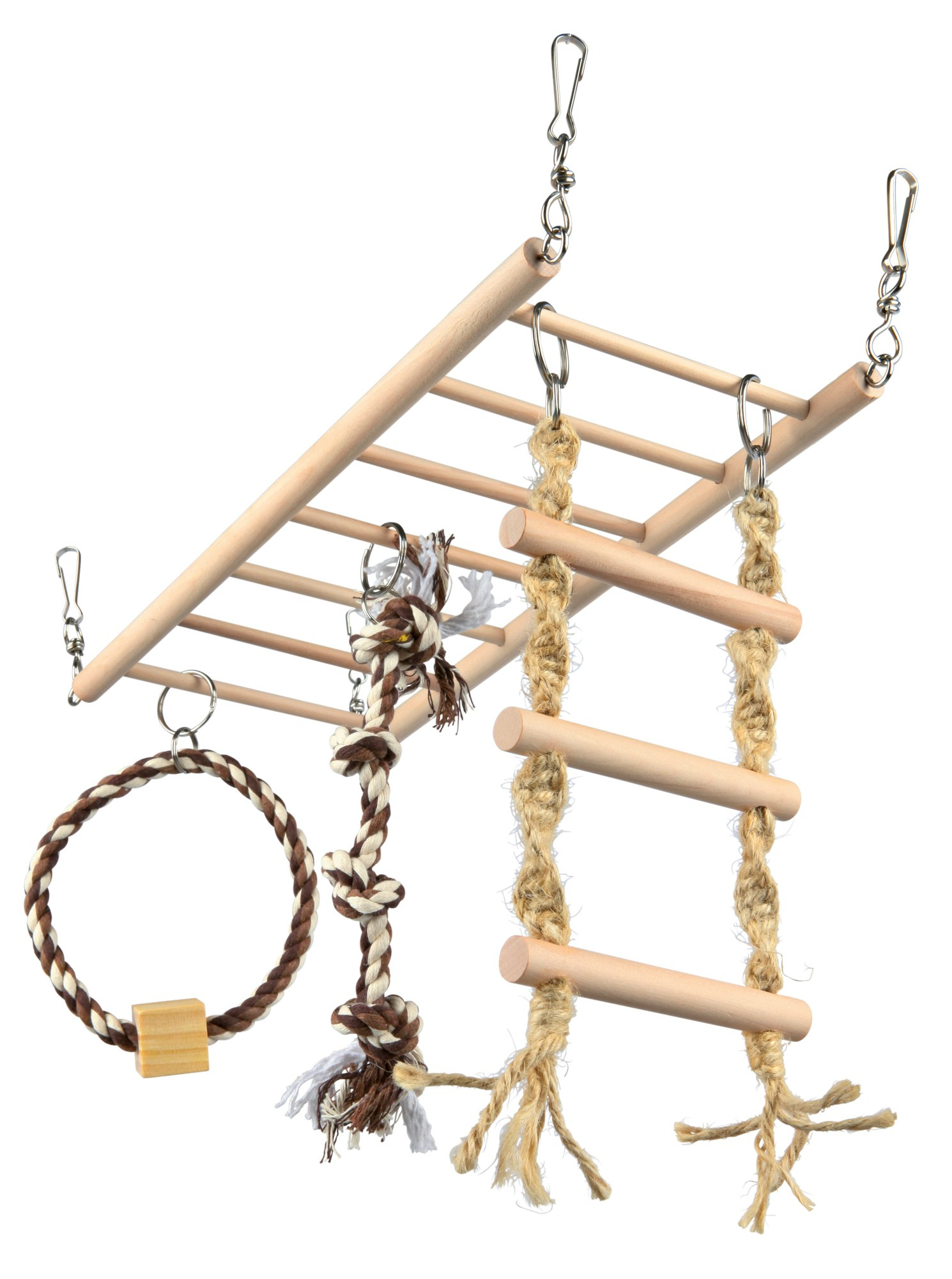 Pod Suspendat Trixie pentru Rozătoare cu Jucării din Lemn, 35x15 cm Pod Suspendat Trixie pentru Rozătoare cu Jucării din Lemn, 35x15 cm