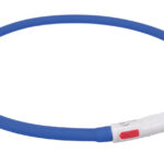 Zgarda LED Trixie Albastră, USB Reîncărcabilă, Ajustabilă XS-XL