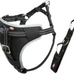 Ham și Centură Auto Trixie pentru Câini, L: 65-80 cm, Negru