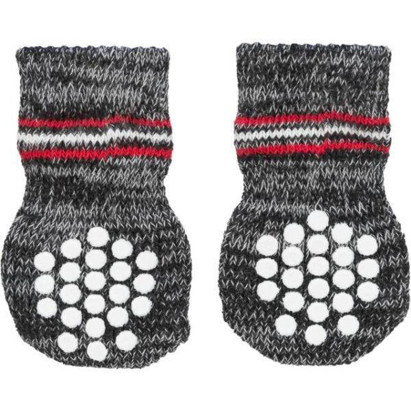 Sosete Antiderapante Gri pentru Câini XS-S, 2 buc, Trixie