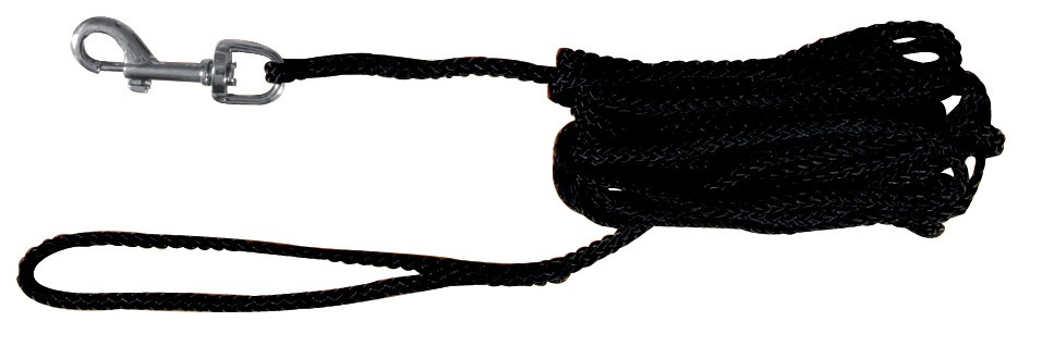 Lesă Trixie Tracking Rotund Negru 10m pentru câini - S/M Lesă Trixie Tracking Rotund Negru 10m pentru câini - S/M