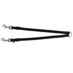 Lesa Dublă Ajustabilă Trixie XS-M 40-70 cm, Nylon Negru 15 mm